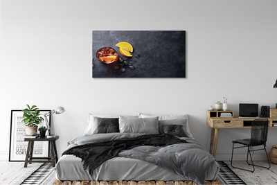 Obraz canvas Ľadový čaj citrón
