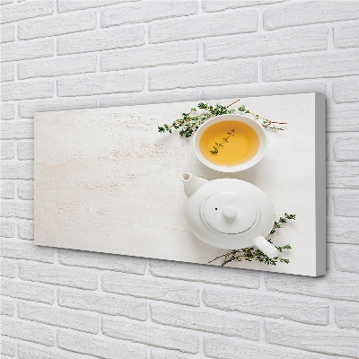 Obraz canvas hrniec čaju