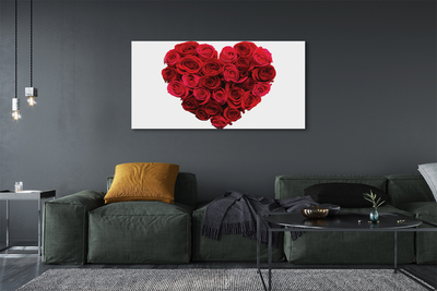 Obraz canvas Srdce z ruží