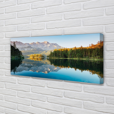 Obraz na plátne Nemecko Mountain forest lake