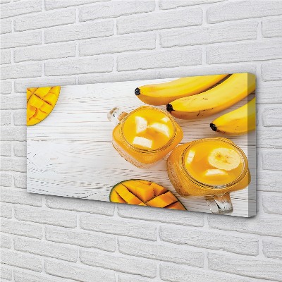 Obraz canvas Mango banán smoothie