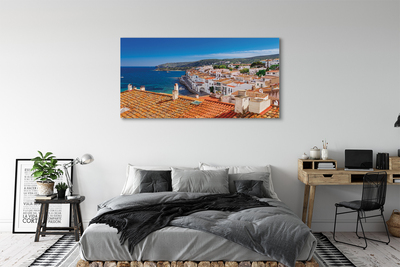 Obraz na plátne Španielsko Mesto hory mora