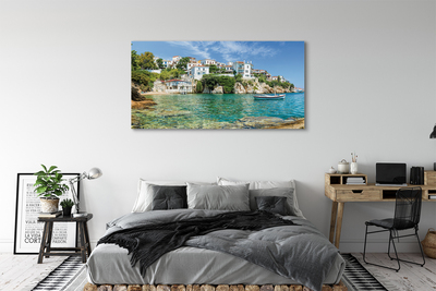 Obraz na plátne Grécko Sea mestského života