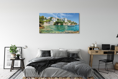 Obraz na plátne Grécko Sea mestského života