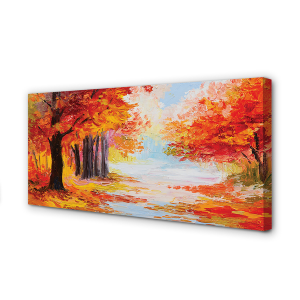 Obraz canvas Jesenné lístie stromu