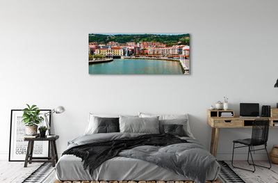 Obraz na plátne Španielsko Mesto horské rieky