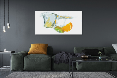 Obraz canvas Voda kiwi oranžový