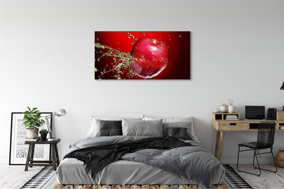 Obraz canvas jablko kvapky