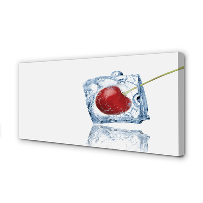 Obraz canvas Kocka ľadu cherry