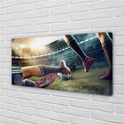 Obraz canvas Korky futbalový štadión