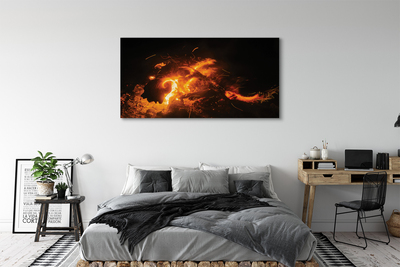 Obraz canvas ohnivý drak