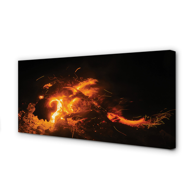 Obraz canvas ohnivý drak