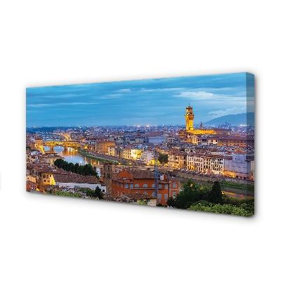 Obraz na plátne Taliansko Sunset panorama