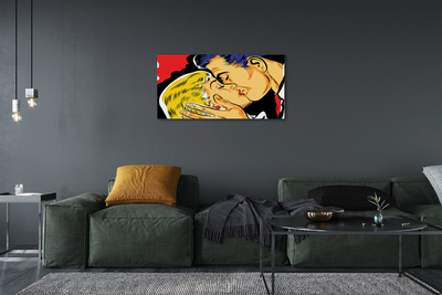 Obraz canvas ľudia pobozkať