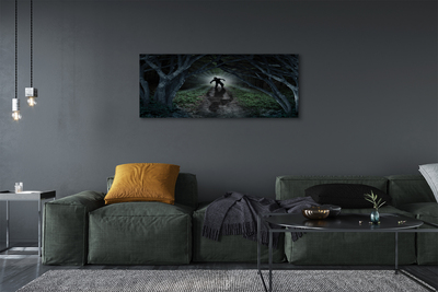 Obraz canvas strom formu temného lesa