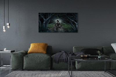 Obraz canvas strom formu temného lesa