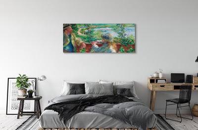 Obraz canvas Pri vode - Pierre Auguste Renoir