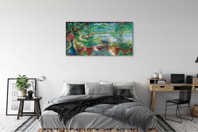 Obraz canvas Pri vode - Pierre Auguste Renoir