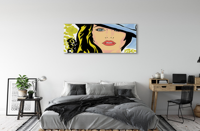 Obraz canvas žena klobúk