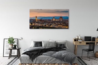 Obraz na plátne Italy Panorama katedrála hory
