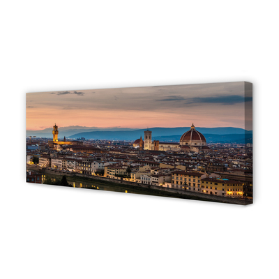 Obraz na plátne Italy Panorama katedrála hory