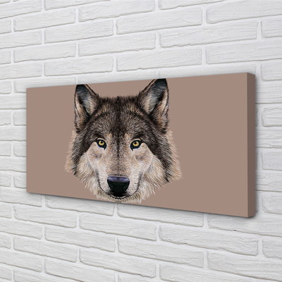 Obraz na plátne maľované vlk