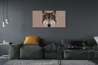 Obraz na plátne maľované vlk