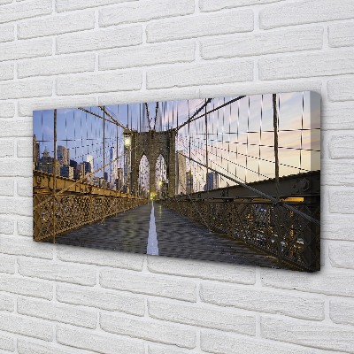 Obraz na plátne Stĺpec most slnko