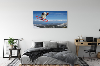 Obraz canvas mountain lyžiar