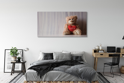 Obraz canvas srdce medvedík