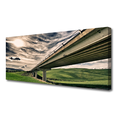Obraz na plátne Diaľnica most údolie