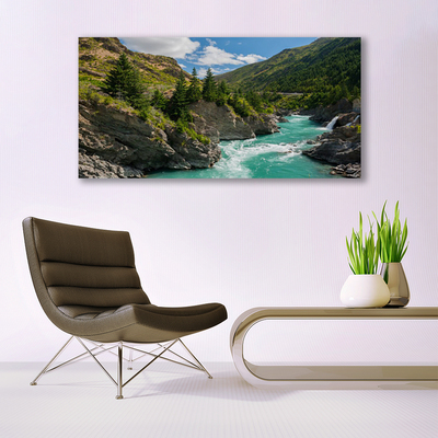 Obraz na plátne Hory rieka príroda