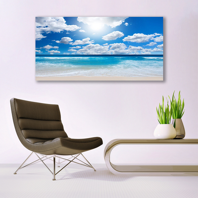 Obraz na plátne More pláž mraky príroda