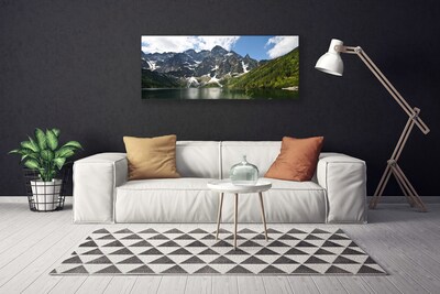 Obraz na plátne Hora jazero les príroda