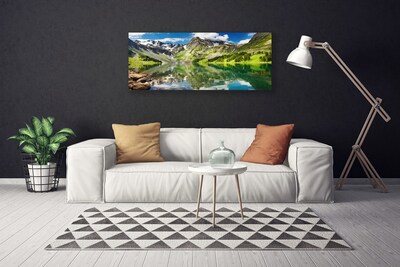 Obraz na plátne Hora jazero príroda