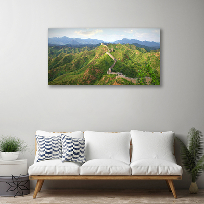 Obraz na plátne Veľká múr hora krajina