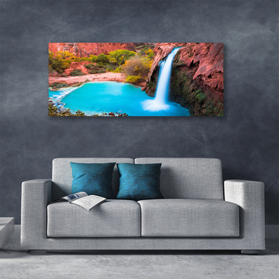 Obraz na plátne Vodopád hory príroda