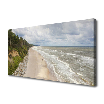Obraz na plátne Pláž more strom príroda