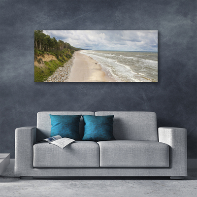 Obraz na plátne Pláž more strom príroda