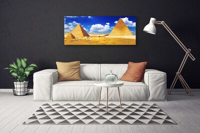 Obraz na plátne Púšť piramida krajina