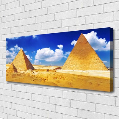 Obraz na plátne Púšť piramida krajina