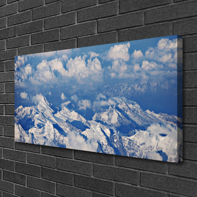 Obraz na plátne Hora mraky príroda