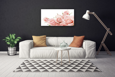 Obraz na plátne Ruže kvety rastlina