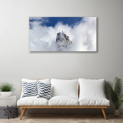 Obraz na plátne Hora mraky príroda