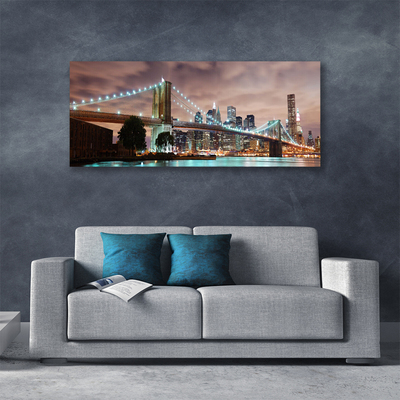 Obraz na plátne Most mesto architektúra