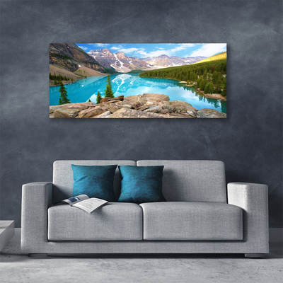 Obraz na plátne Hory jazero príroda