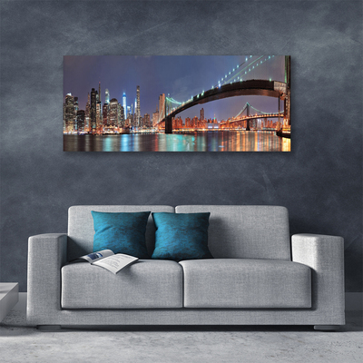 Obraz na plátne Mesto most architektúra