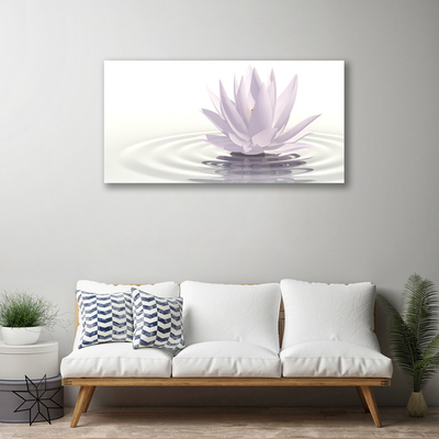 Obraz na plátne Kvet voda umenie