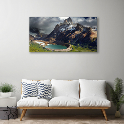 Obraz na plátne Hora záliv krajina