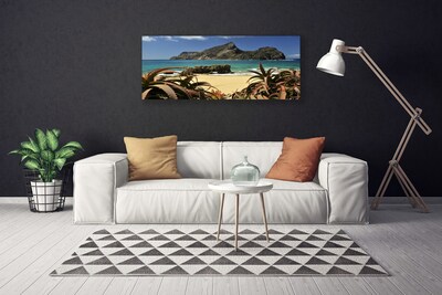 Obraz Canvas Pláž more skala príroda